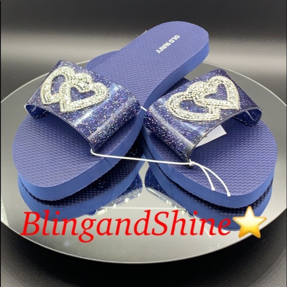 Customized bling Old Navy Slides